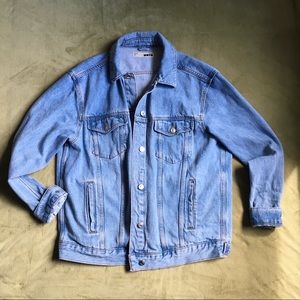 Top Shop Blue Oversized Denim Jacket